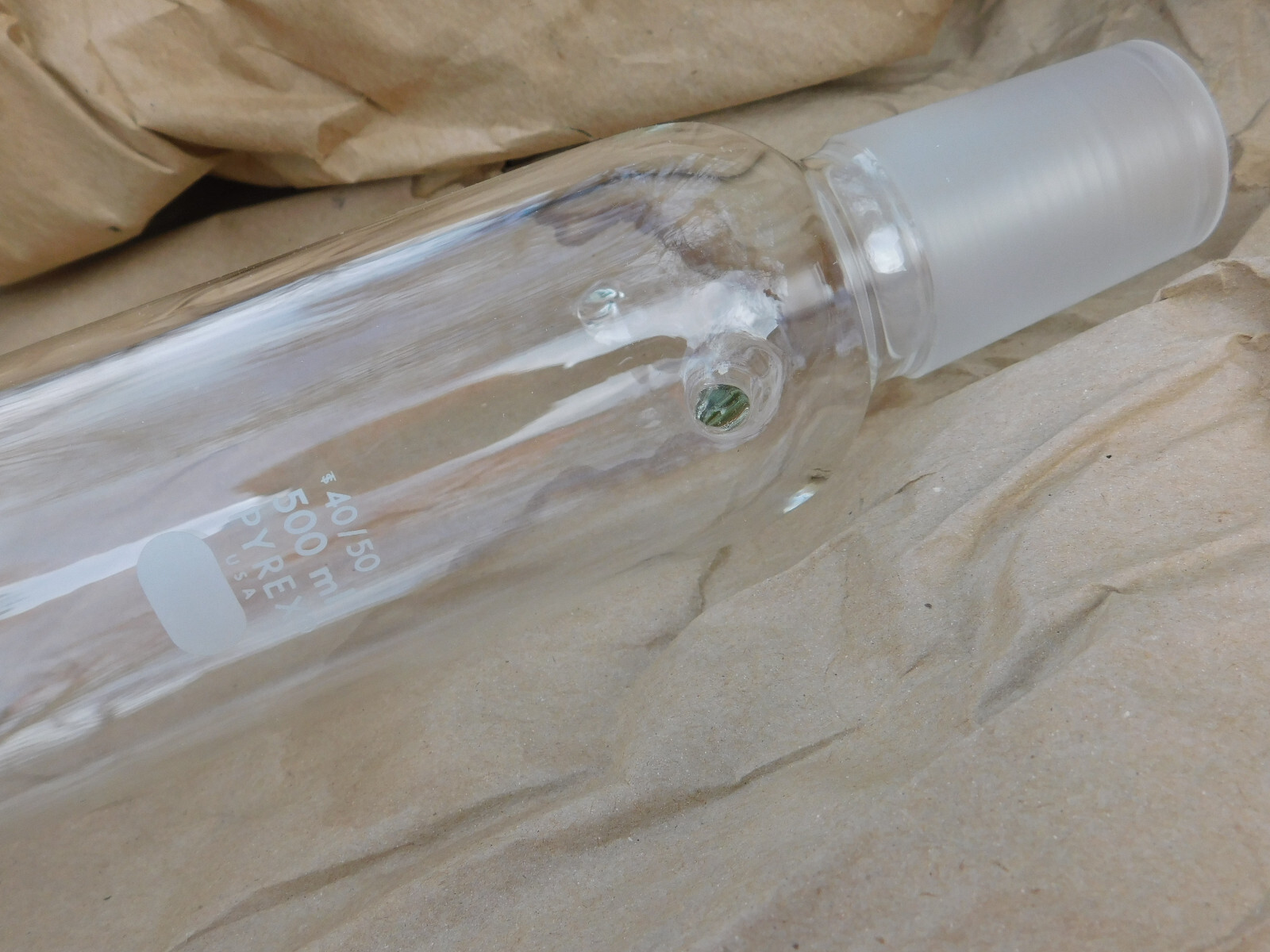 500ml Corning Pyrex 31760-500BO Gas Washing Bottle Only *Exactly as shown*
