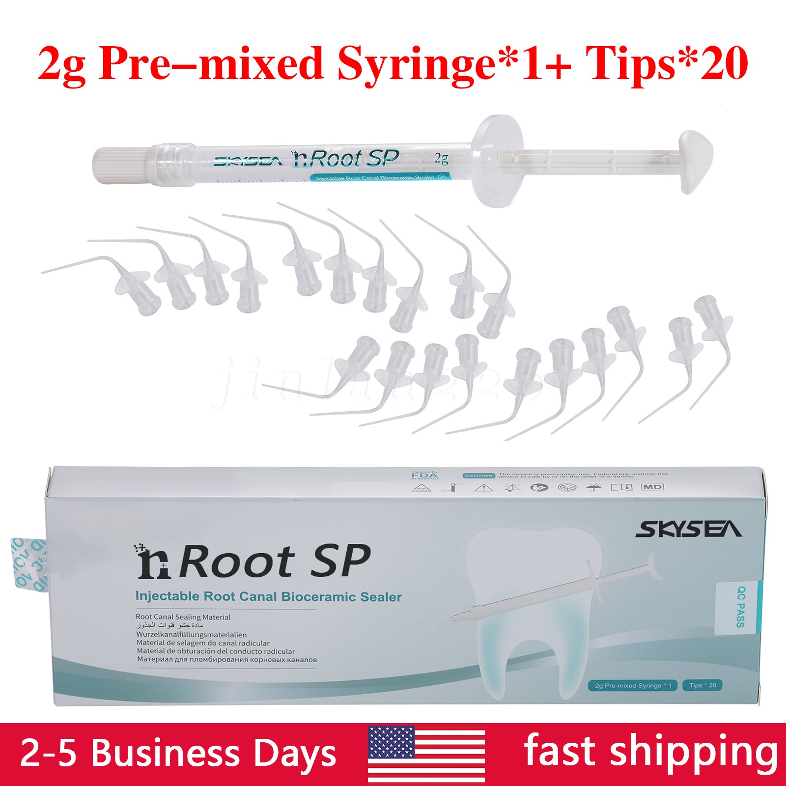 1g SP Dental Injectable Root Canal Bioceramic Sealer Endodontic Sealing Filling