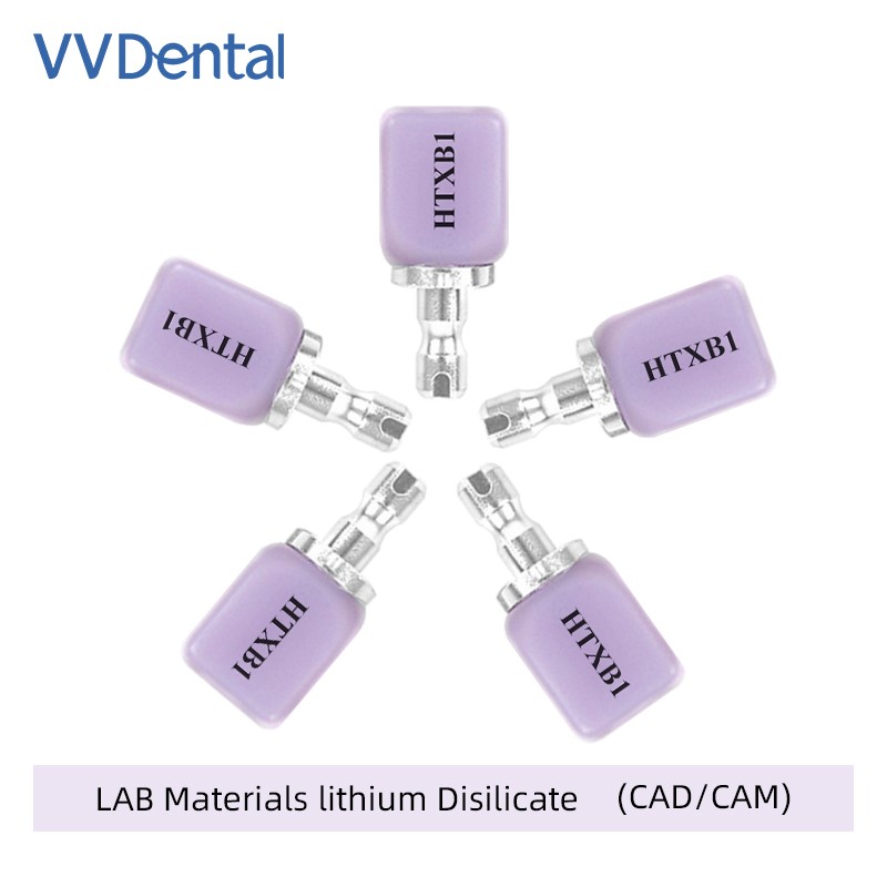 5Pcs/Box Dental Lithium Disilicate LT C14 Glass Ceramic Blocks Dental Materials