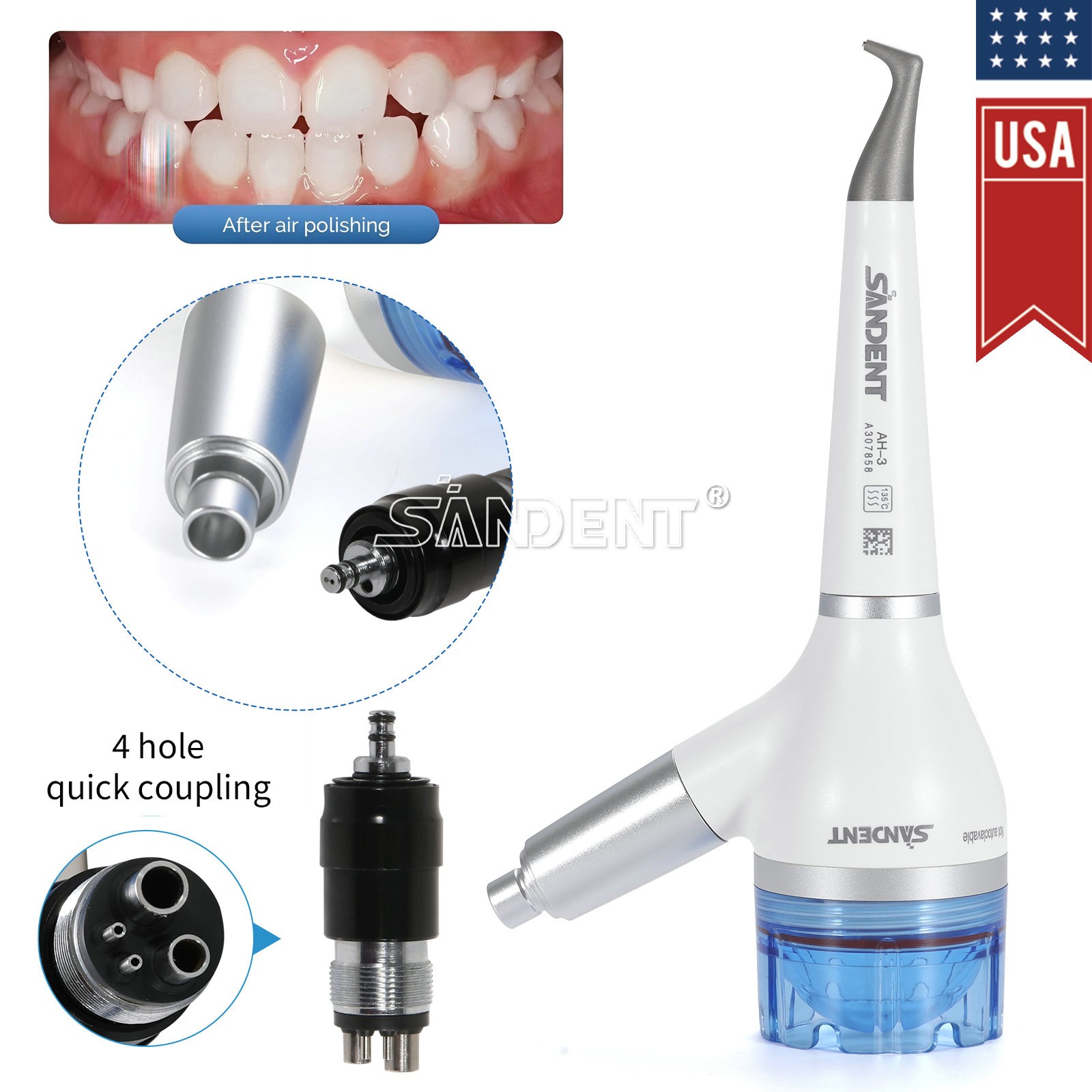 CICADA Dental 20:1 Reduction Implant Contra Angle Low Speed Handpiece Latch Type