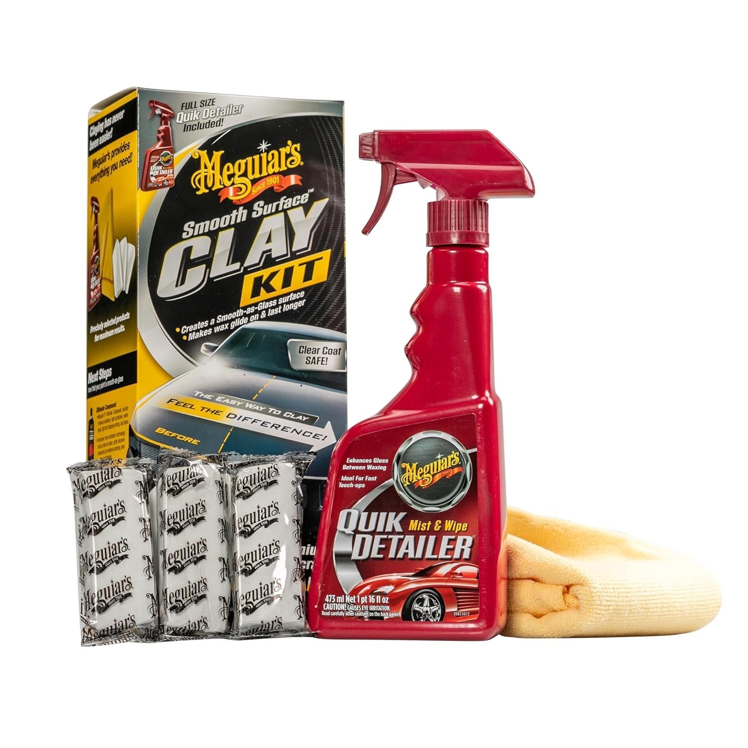 G191700 Smooth Surface Clay Kit, Safe and Easy Car Claying for Smooth as Glas…