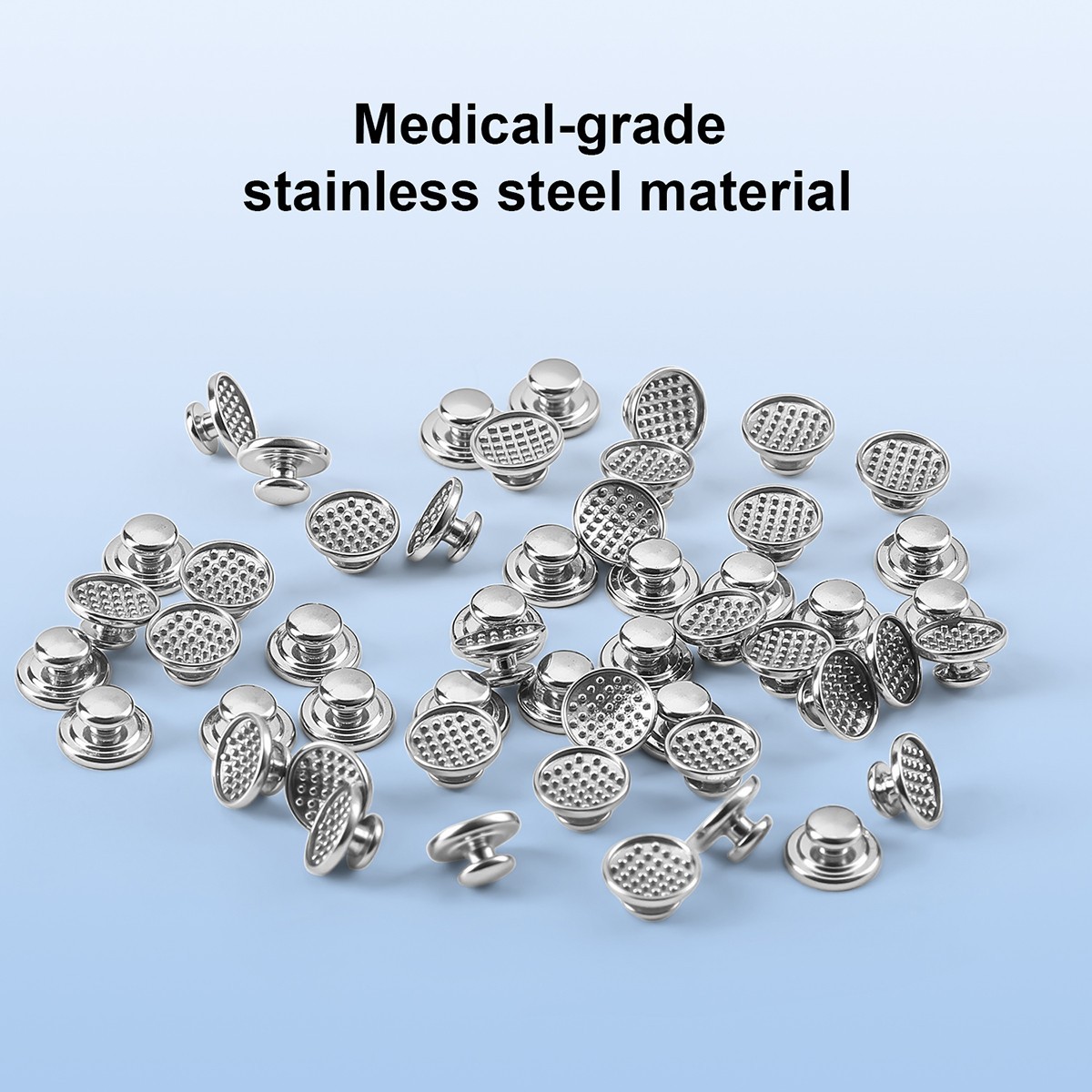 50pcs/Box Dental Ortho Lingual Buttons Bondable Round/Rectangular Mesh Base/MIM