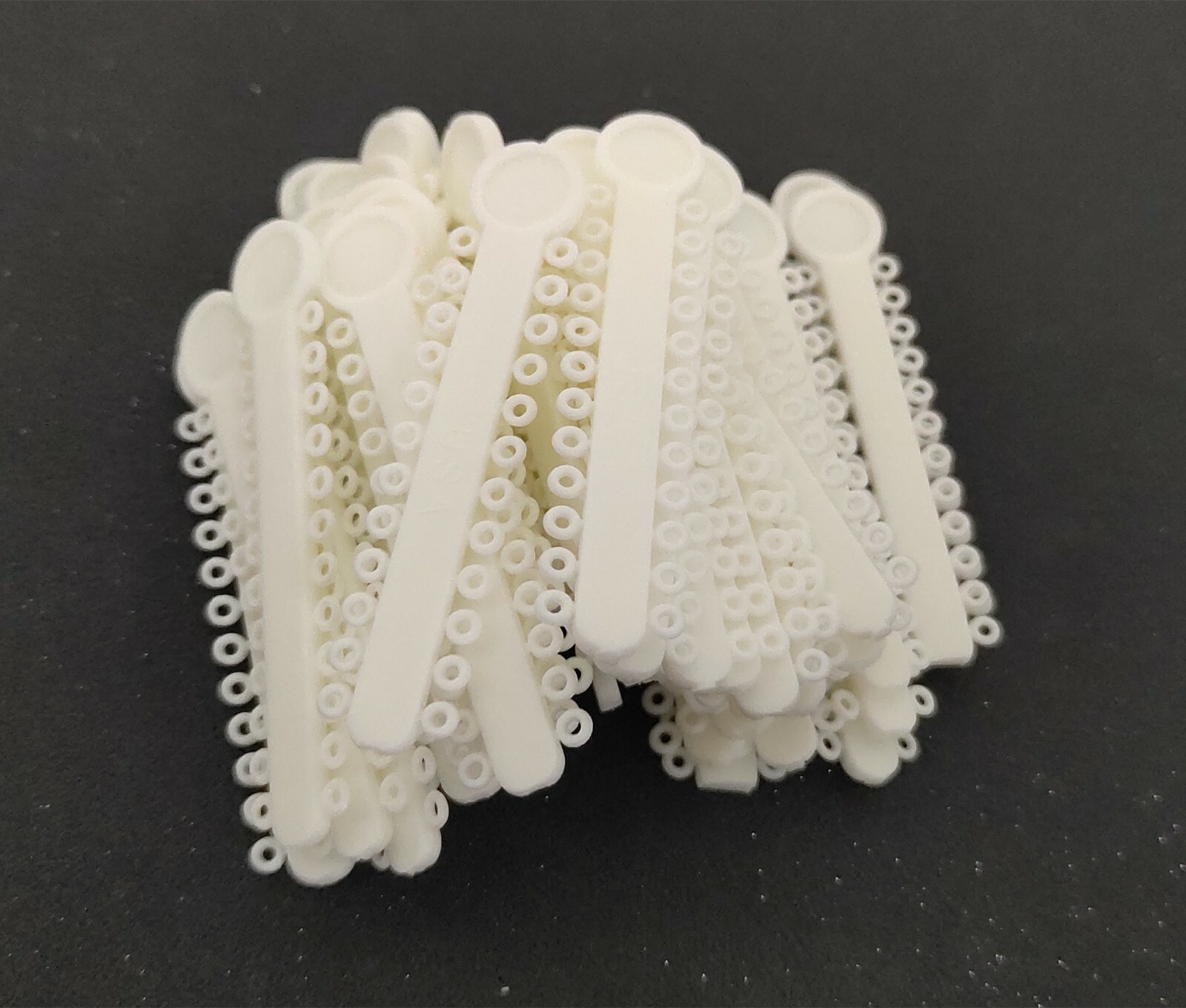 2 Packs 2016Pcs Dental Elastic Ligature Ties Rubber Bands White 1008Pcs/Pack