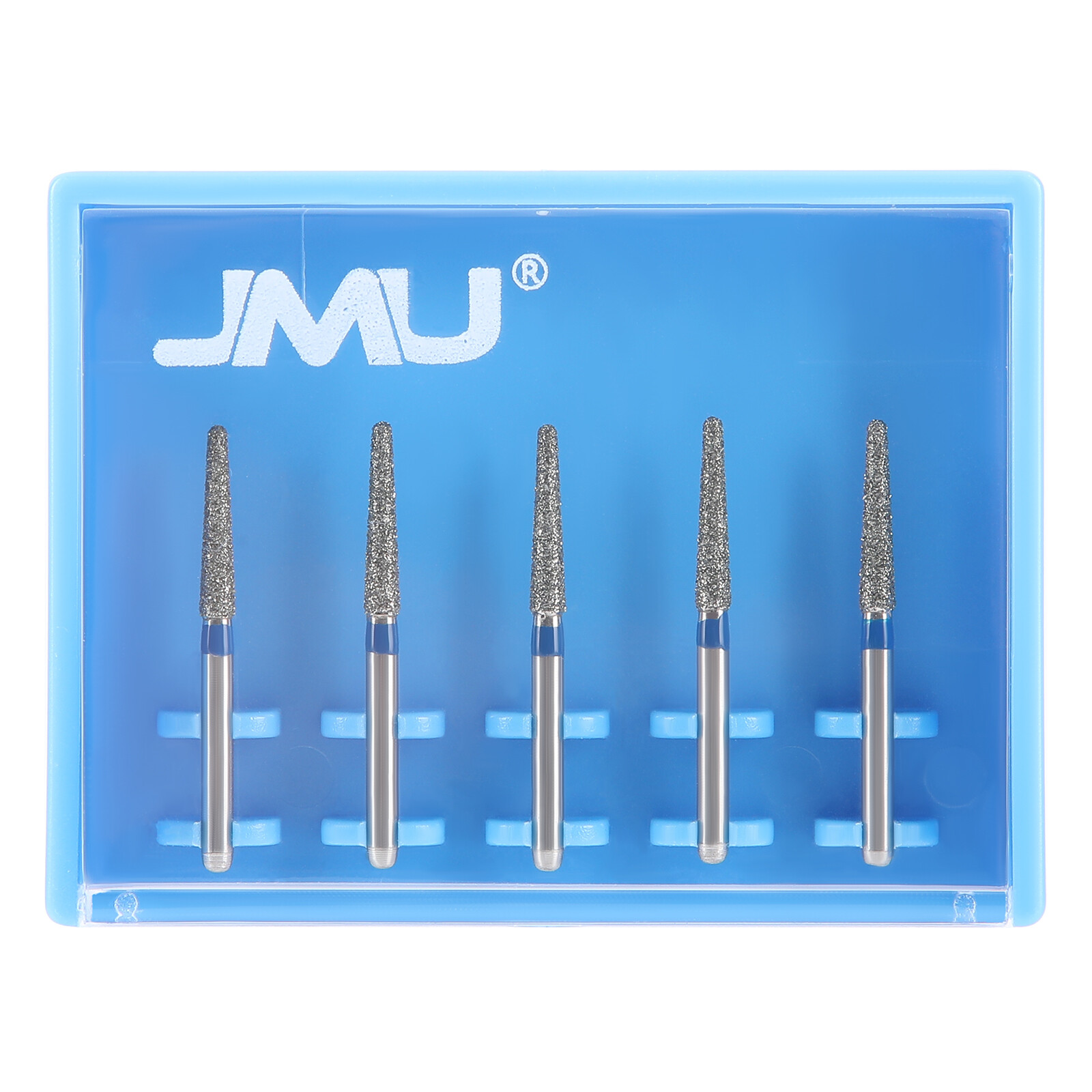 JMU Dental Diamond Burs Fit High Speed Handpiece Friction Grip Round End Taper