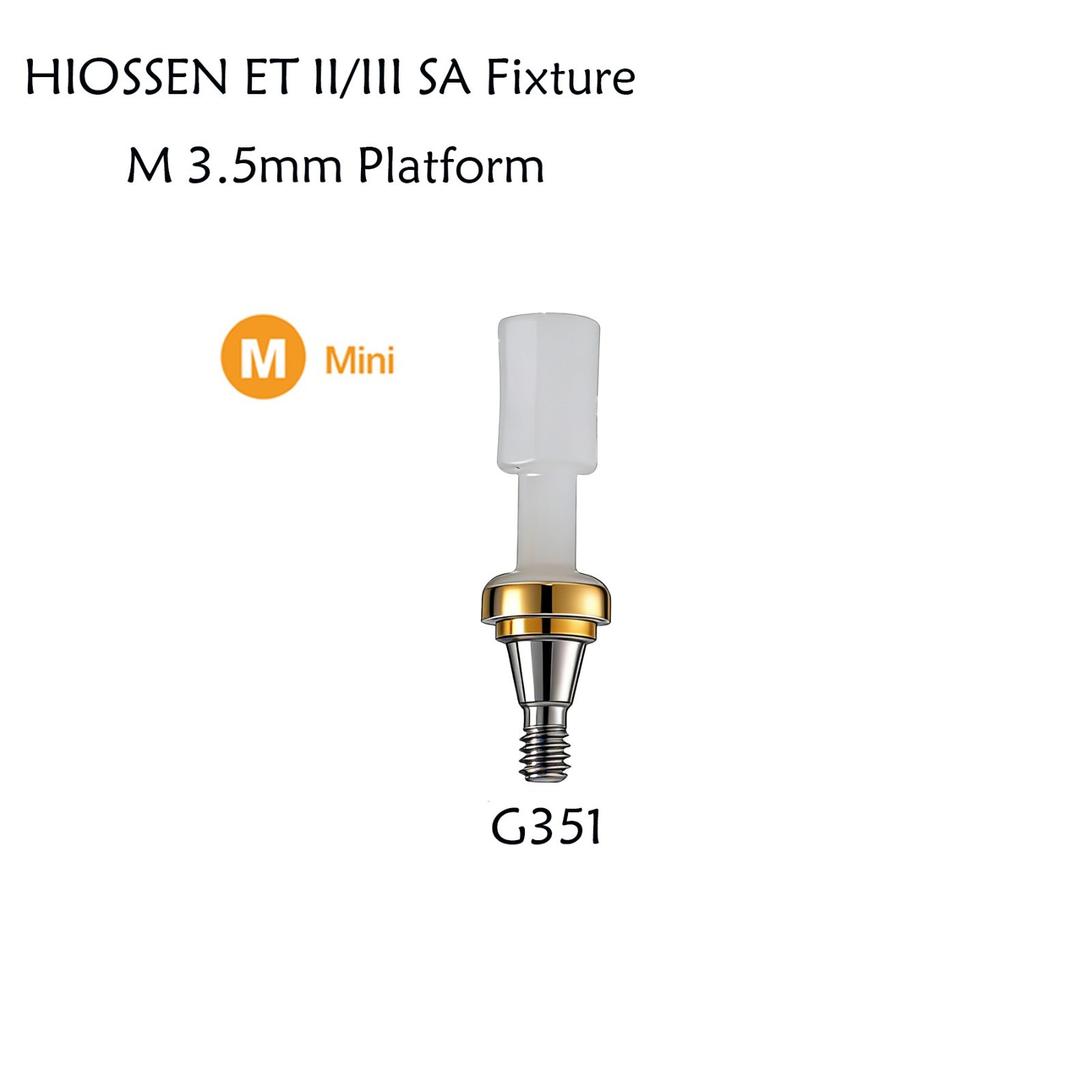 Dental Overdenture Zest Locator Abutment Male Cap for HIOSSEN Osstem M/R Platfor