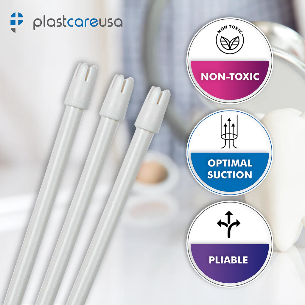 White Saliva Ejectors 100 pkg