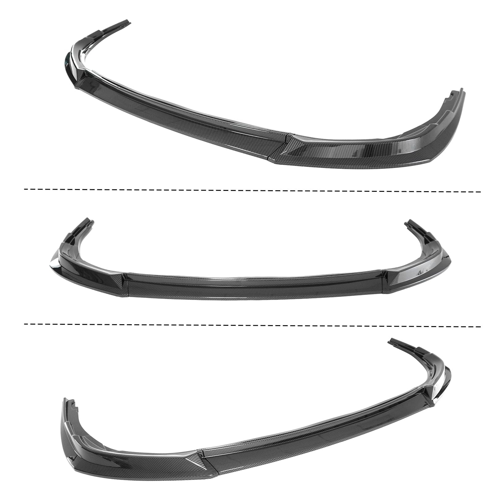 Front Spoiler Lip Splitter for Toyota Camry SE XSE 2018-2020 Carbon Fiber Print