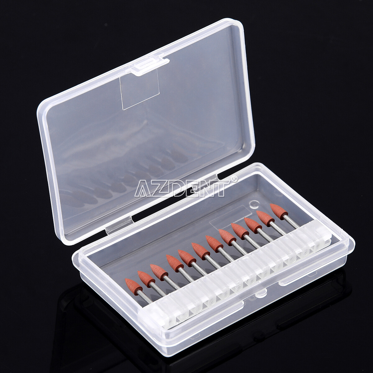 10packs Dental 0413 Brownie Polishers Bur FG 1.6MM Shank Mini Points AZDENT