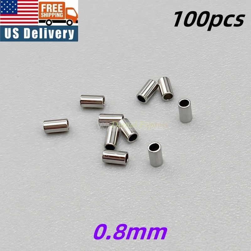 100 PCS Dental Orthodontic Crimpable Hook Stop Mini Stops Tube Bracket Stopper