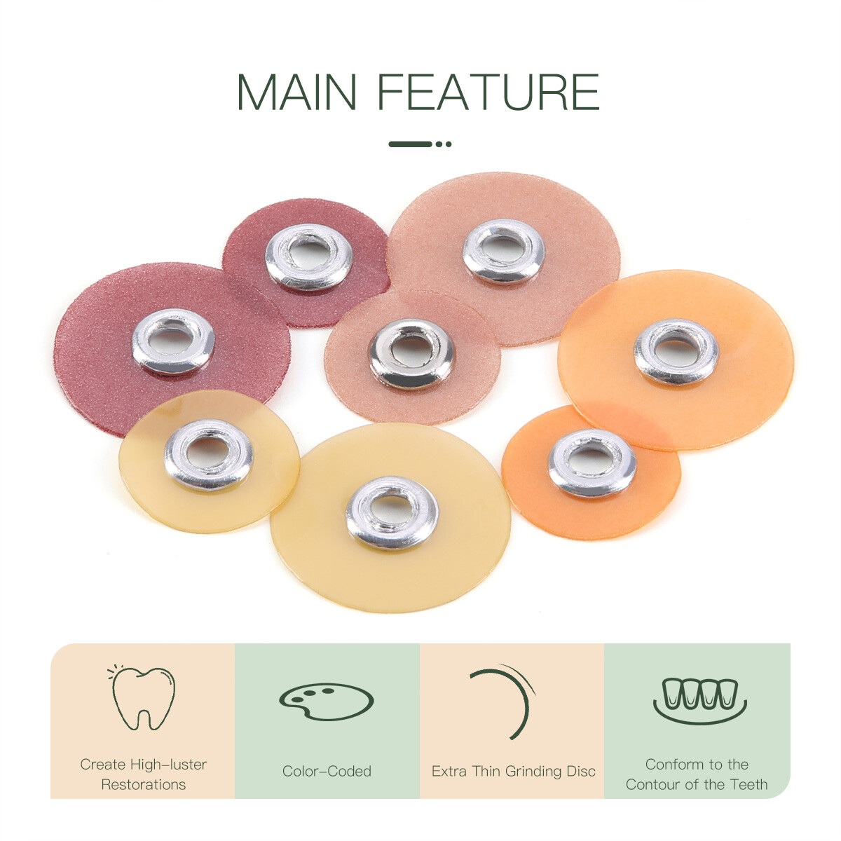 Dental Soflex Coarse Medium Fine Superfine Composite Finishing Polishing Discs