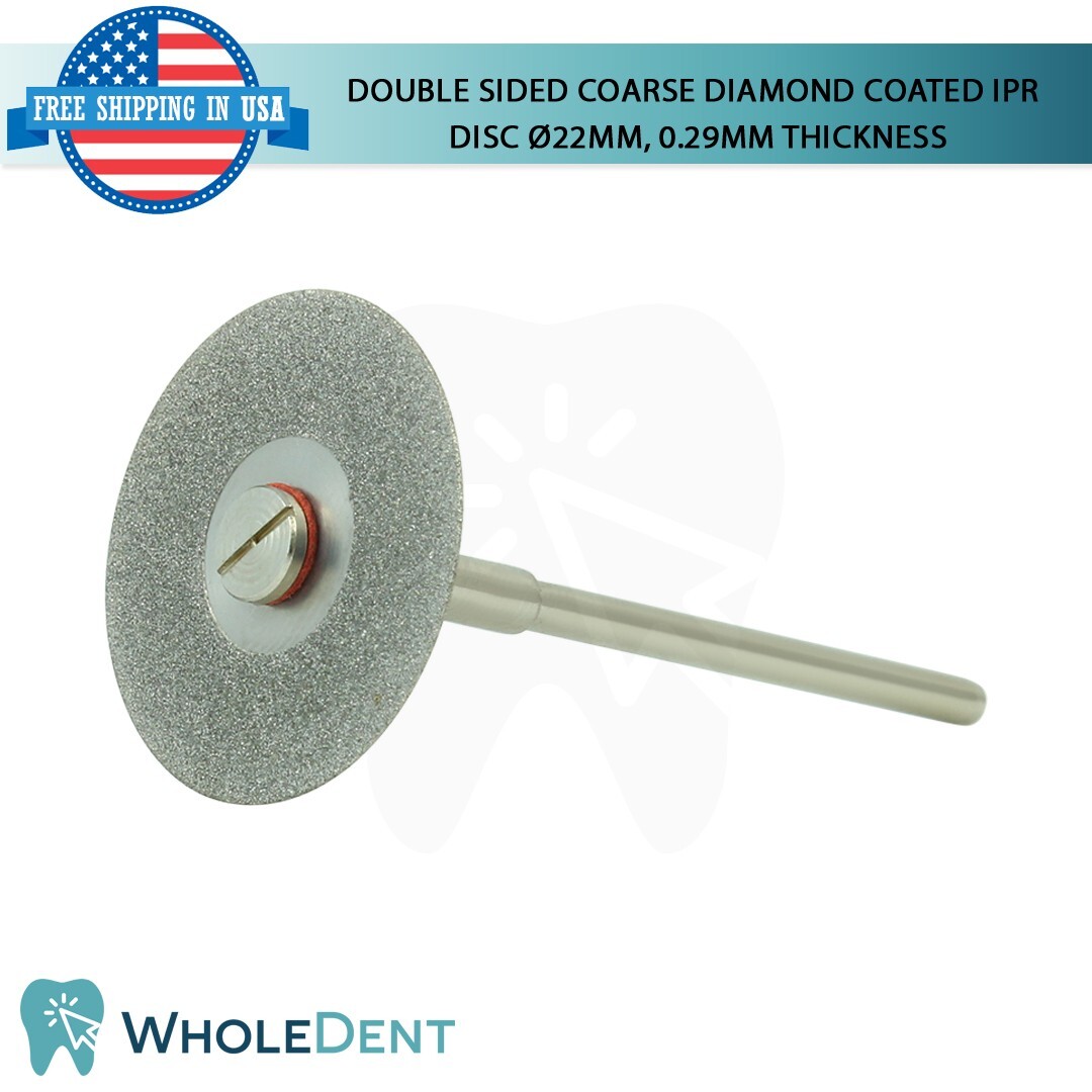 Ortho Dental Coarse Double Sided Diamond Coated Disc IPR Separator Ø22mm, 0.29