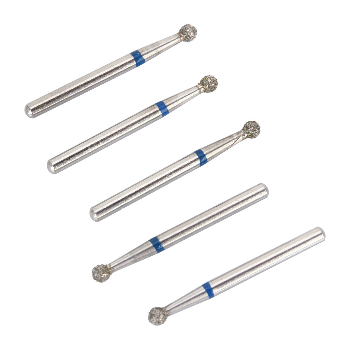 10Pc AZDENT Dental Diamond Bur FG Tapered Round BR TF For High Speed Handpiece