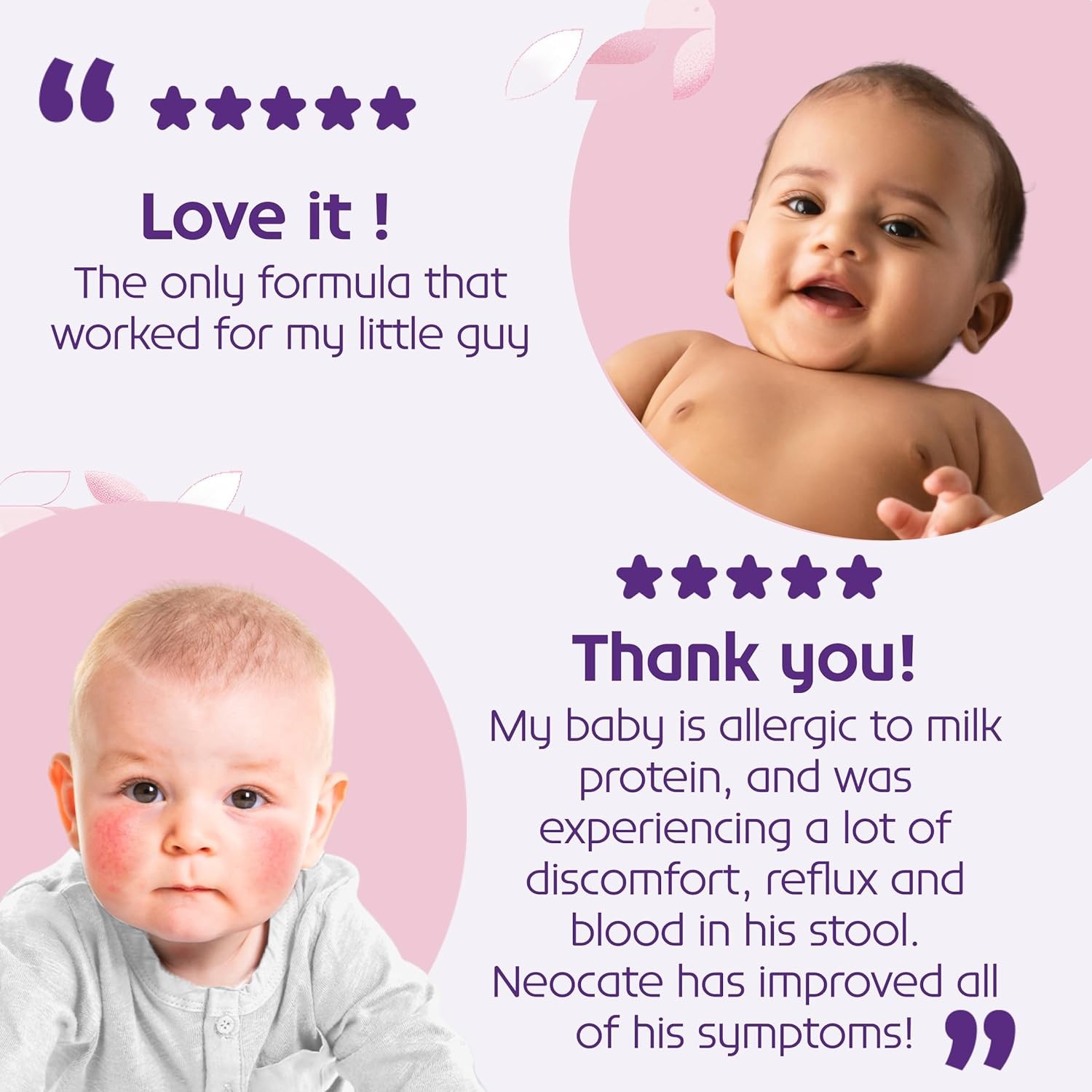 Hypoallergenic, Dairy-free, Amino Acid-Based Baby Formula with Prebiotic Fiber,
