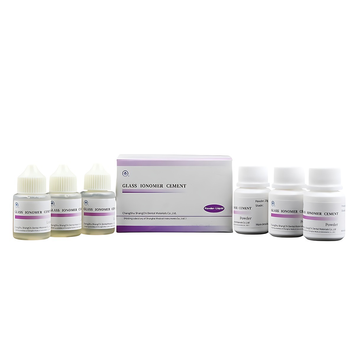 3x Dental Glass Ionomer Cement for Fixing of Crown & Bridges PL Set