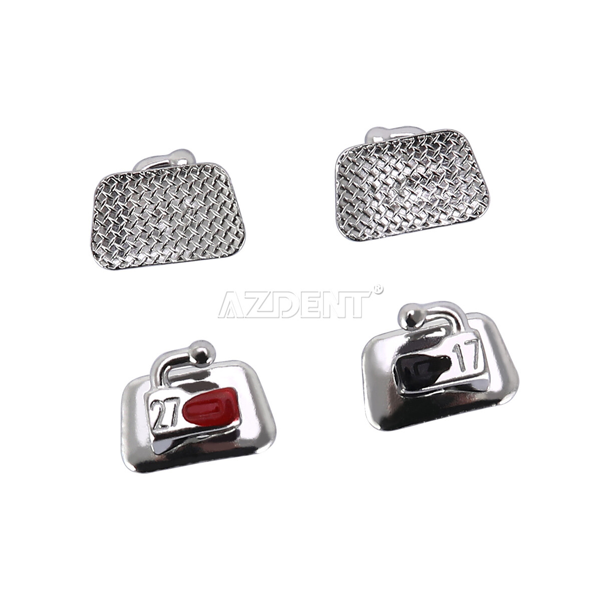AZDENT Dental Orthodontic Buccal Tube 2nd Roth/MBT .022 Bondable Non-Conv