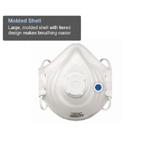 Peakfit N95 NIOSH Approved Particulate Respirator Mask, 80102V (10 Masks/Box)