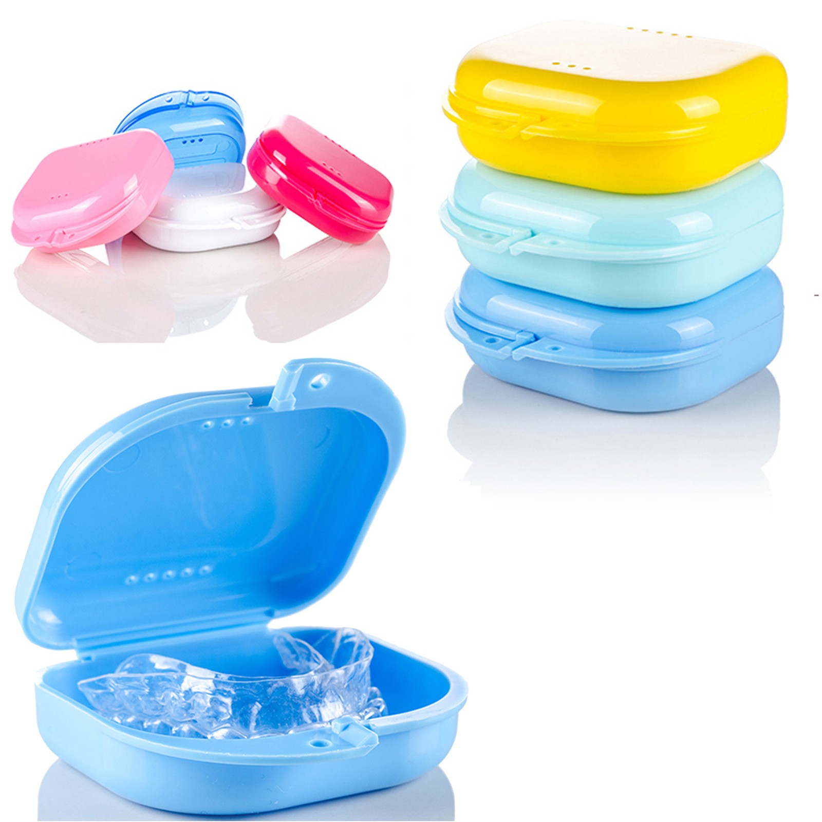Dental Retainer Case Storage Mouth Guard Box Containers for Invisalign Teeth VIP