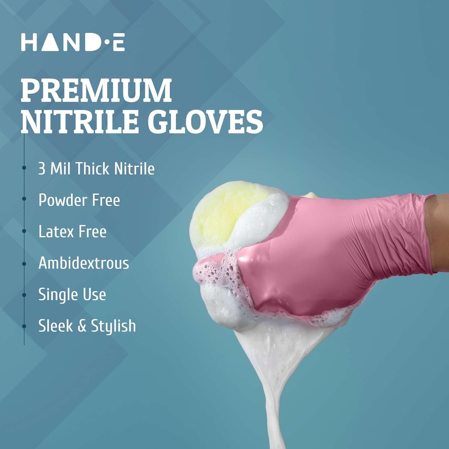 Pink Nitrile Disposable Gloves – Esthetician, Nail Tech, Hair Dye & Stylist, …