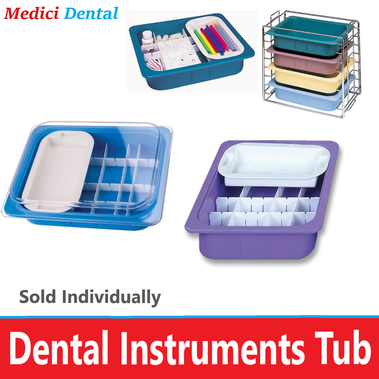 Dental Operation Tub Or Tub Lids, Tub Dividers, Instruments Tub, Autoclavable