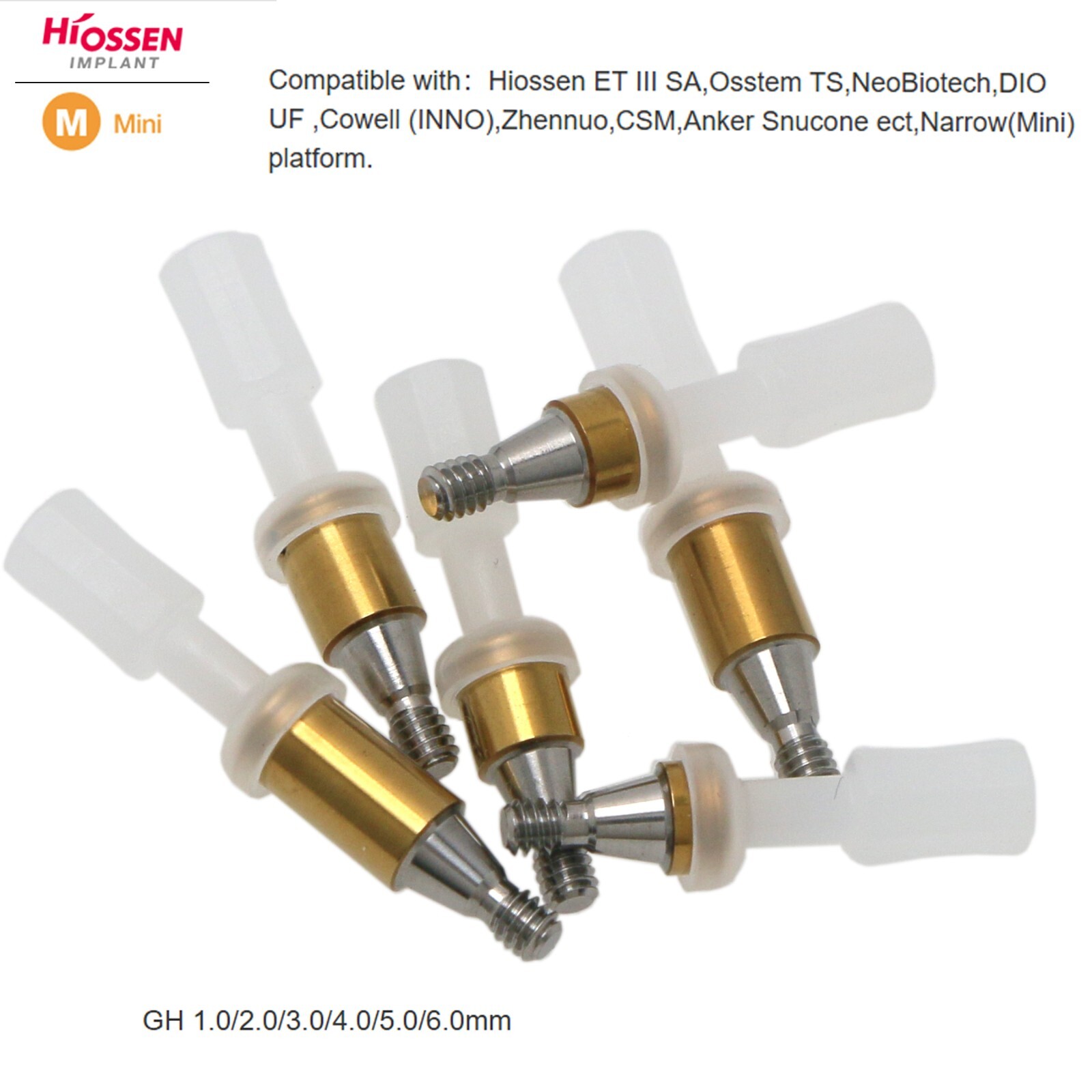 US Hiossen ET Overdenture Locator Abutment Compatible Mini/standard Implants