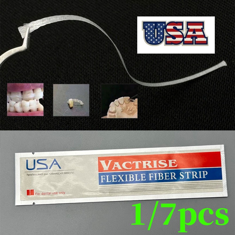 Dental Material Flexible Fiber Strip Glass Splint Loose Tooth Fixation Strips US