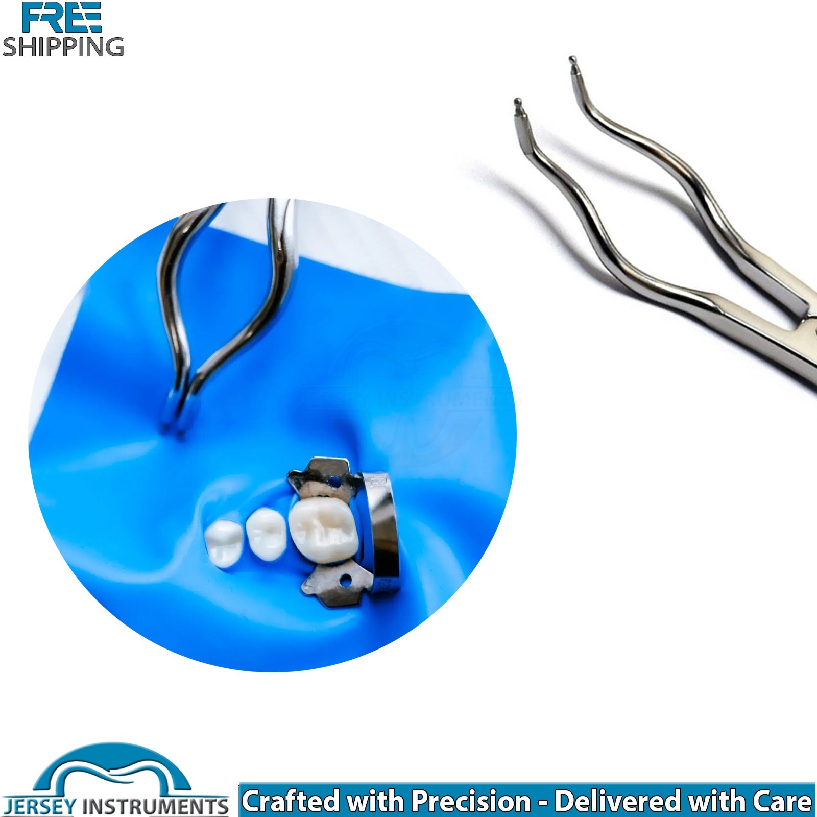 Dental Brewer Forcep Rubber Dam Clamp Forceps 17cm Endodontic Instrument Tool CE