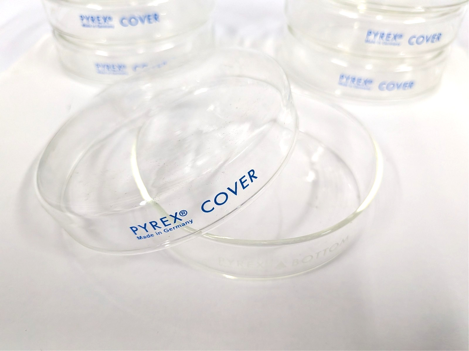 EXC COND, Corning Pyrex Glass Petri Dish Standard size (100x10mm)