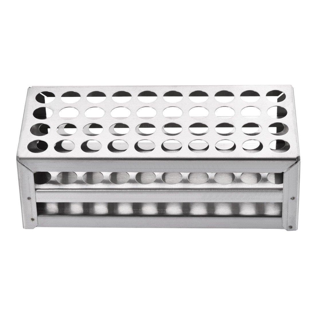 Stainless Steel Test Tube Holder Rack 40 Hole 3 Layer for 10-13mm Tubes
