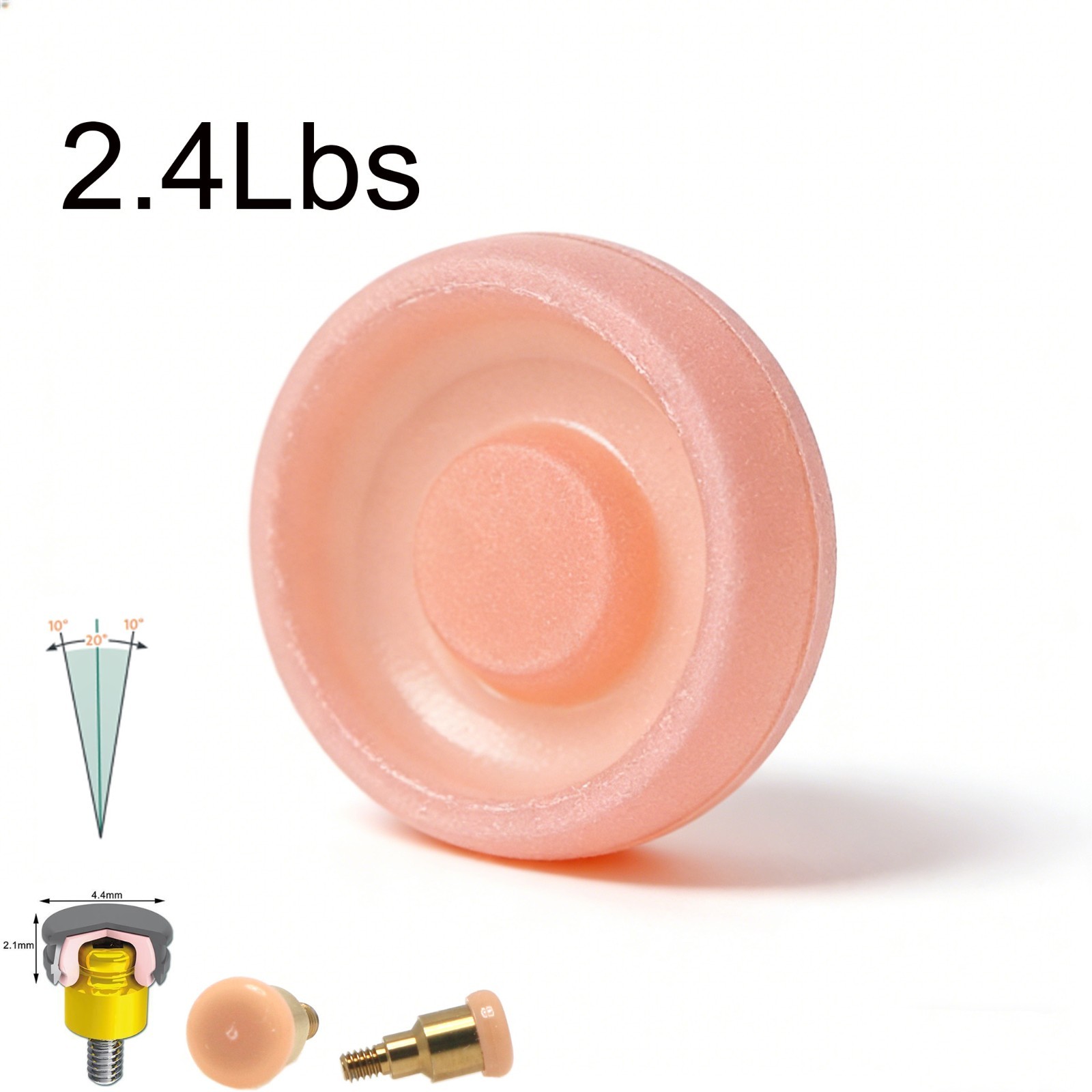 Dental ZEST Locator Male 20° Pivoting Overdenture 2.4lbs Retention Inserts Kit
