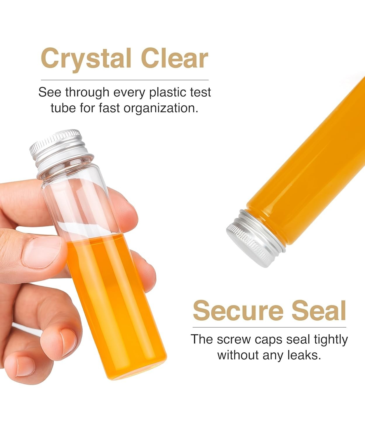 50 ml Plastic Tubes with Caps – 30 PCS for Organizing Liquids & Crafts