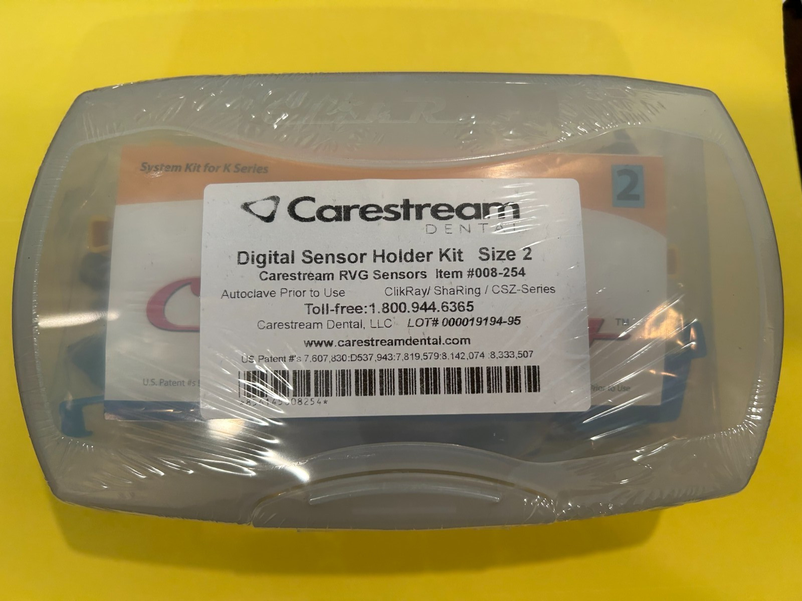Dental Carestream Digital RVG Sensor Holder Kit Size 2 NEW Holders 008-254