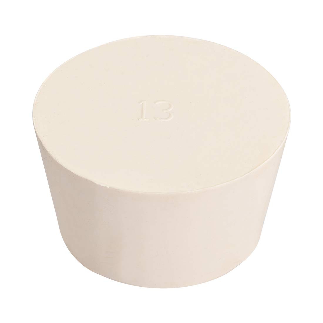uxcell White Tapered Shaped Solid Rubber Stopper for Lab Tube 55x68x38mm
