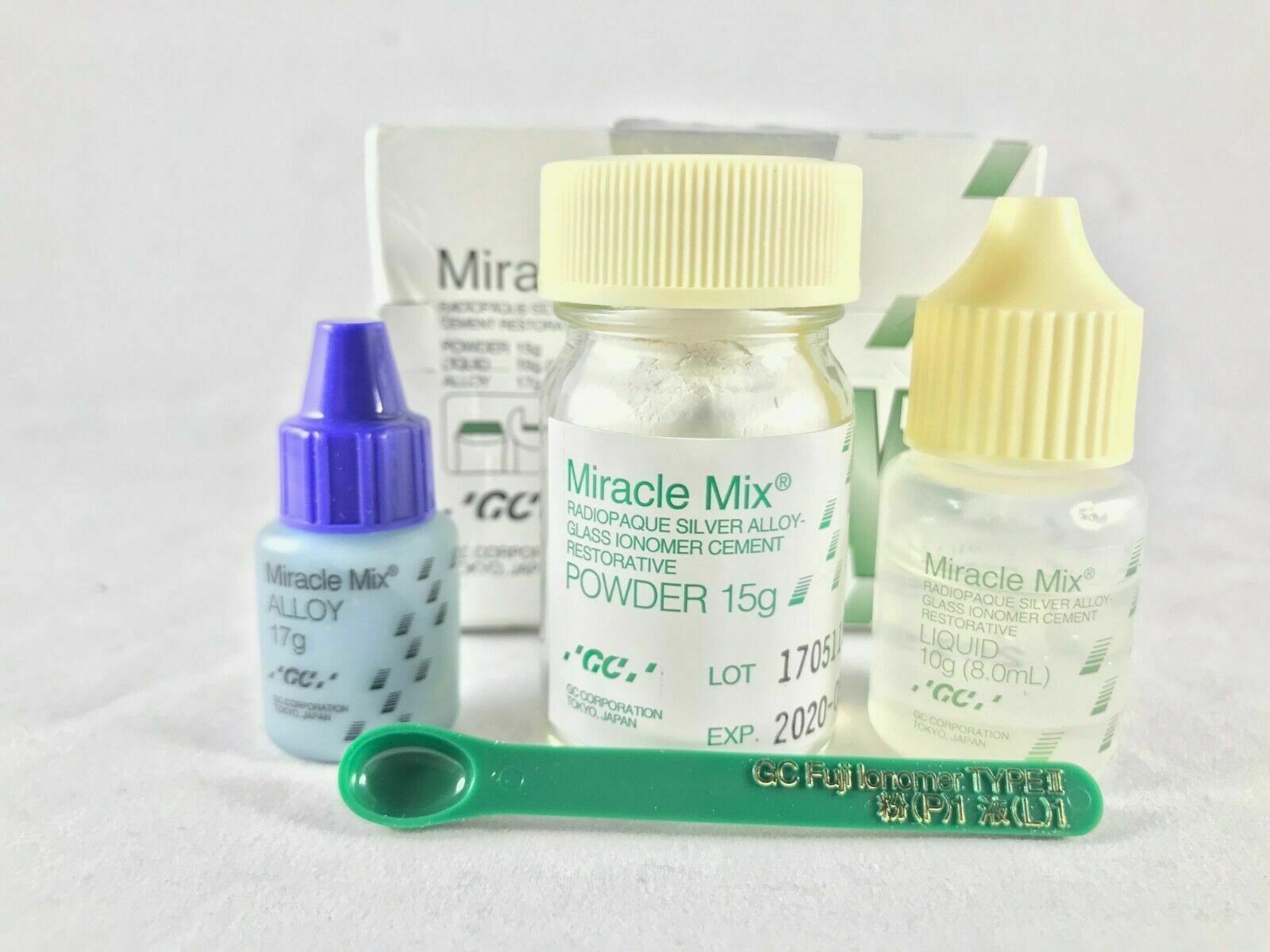 Miracle Mix Silver-Alloy Powder & Liquid Kit by GC (EXPIRY 23 May 2025)