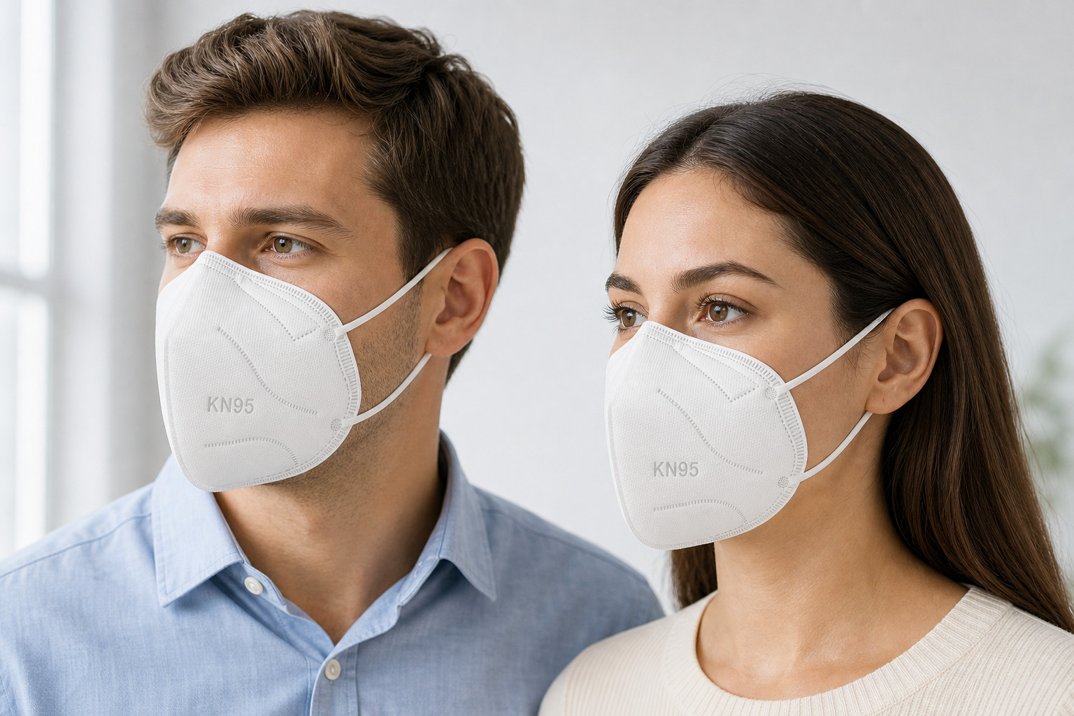 30 KN95 5-Layer Face Mask Individually Wrapped Soft Skin-Friendly Low Resistance