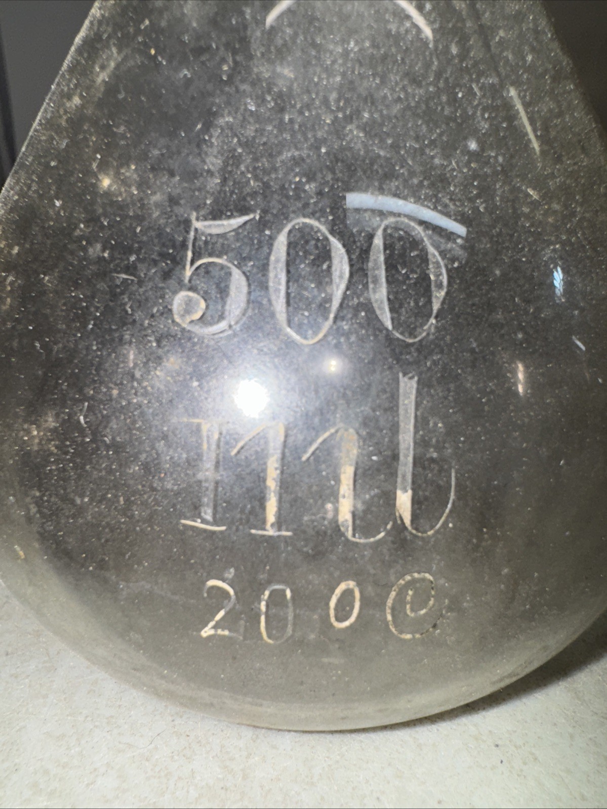 Vintage Glass 500mL ±0.20 Volumetric Flask
