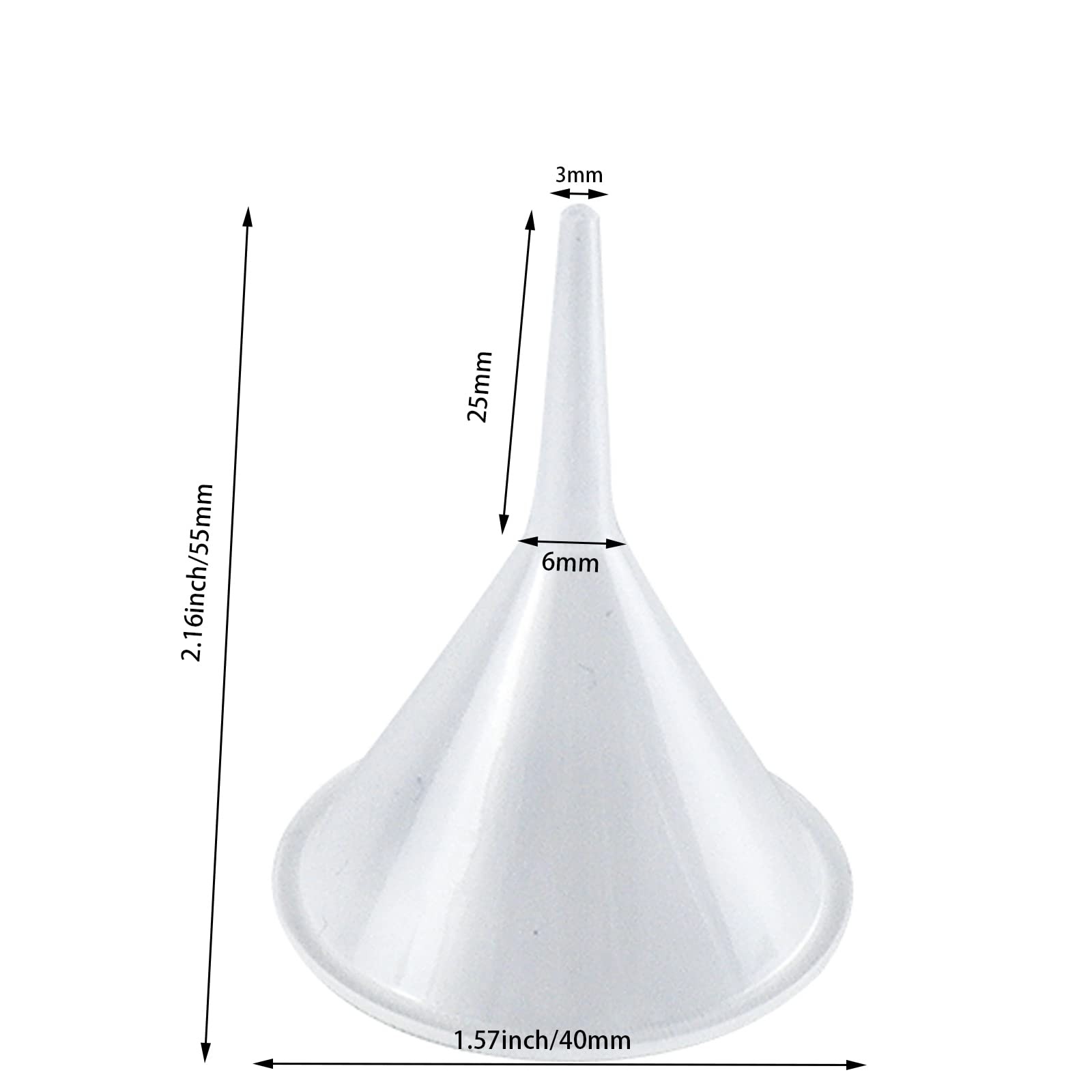 Mini Funnel 10 Pcs Kitchen Use Funnels Small Narrow Neck Plastic Urn Filling Too