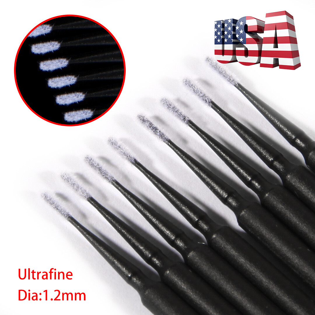 Black Microbrush Micro Brush Applicator Tips 1.2mm Dental