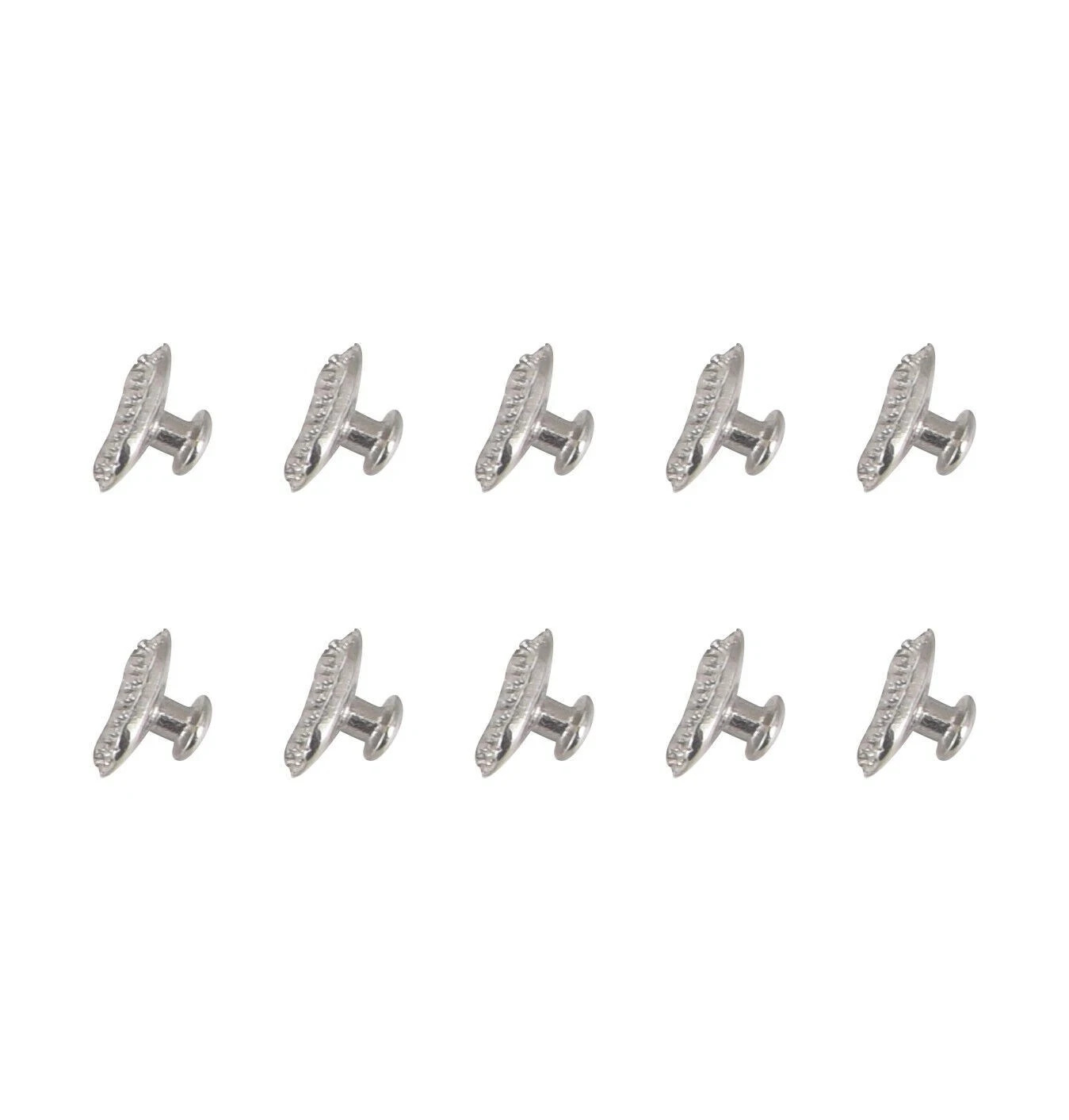 10Pcs/Pack Dental Orthodontic Lingual Buttons Bondable Elliptical Mesh Base