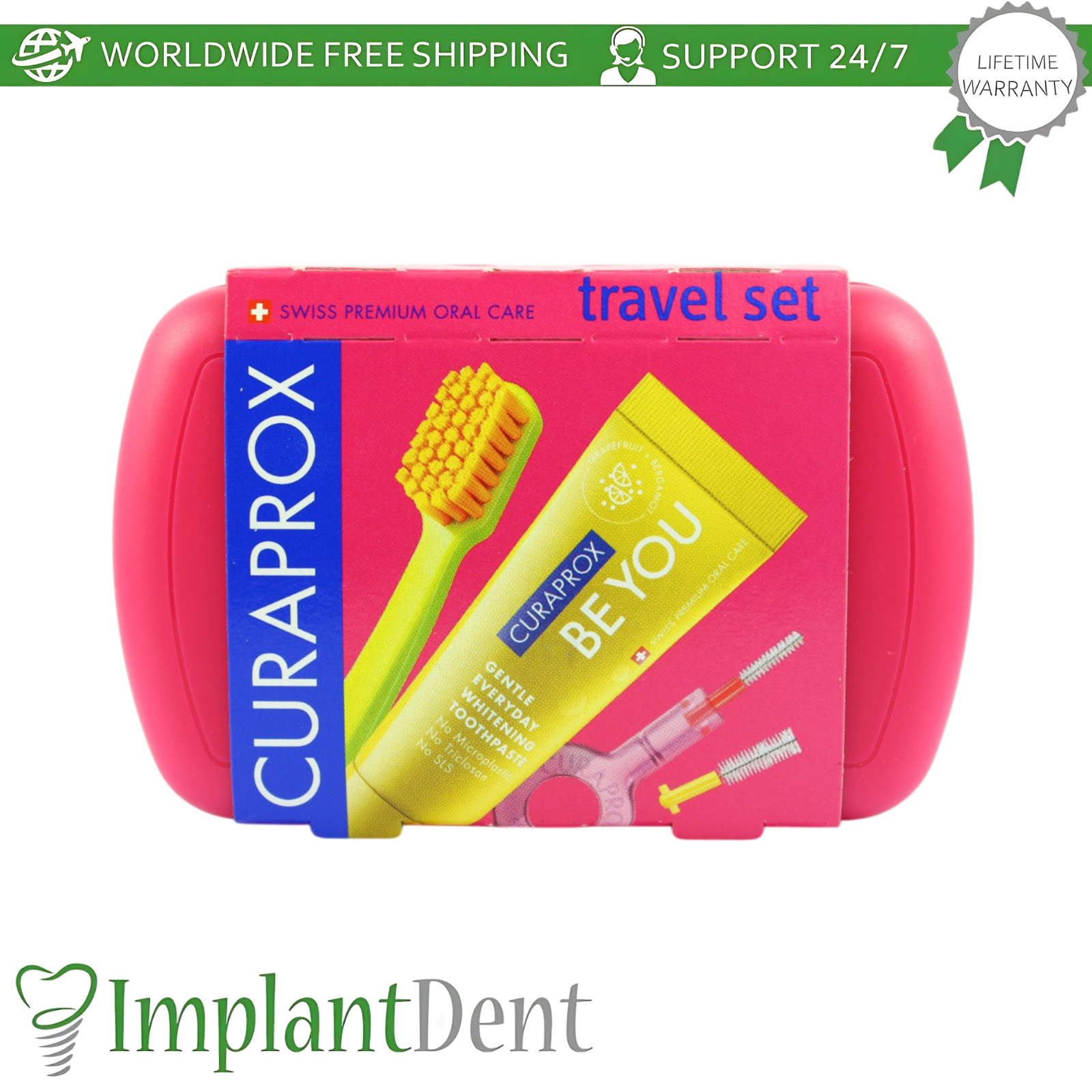 Dental Hygiene Travel Kit Portable Oral Care Solution Set Curaprox