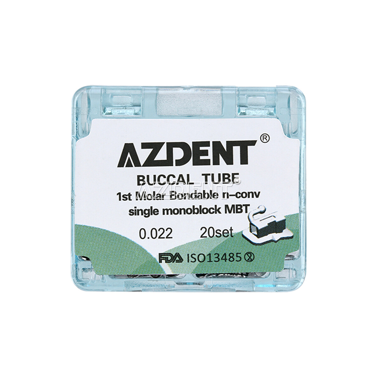 Dental Orthodontic Bondable Buccal Tubes 1st/ 2nd Tubes Roth /MBT 022 AZDENT