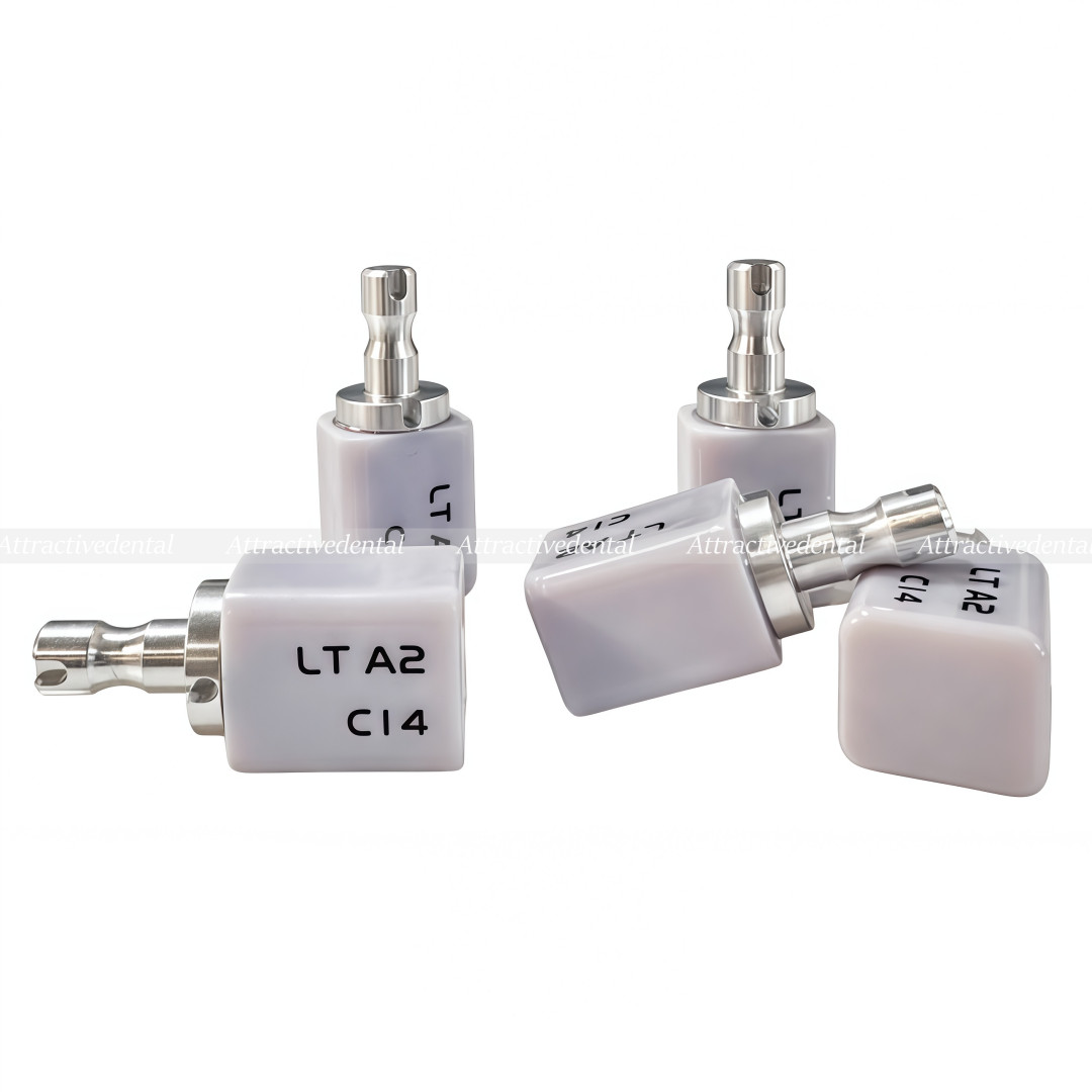 5Pcs Dental CAD CAM C14 Block HT/LT Blocks Glass Ceramic Lithium Disilicate USA