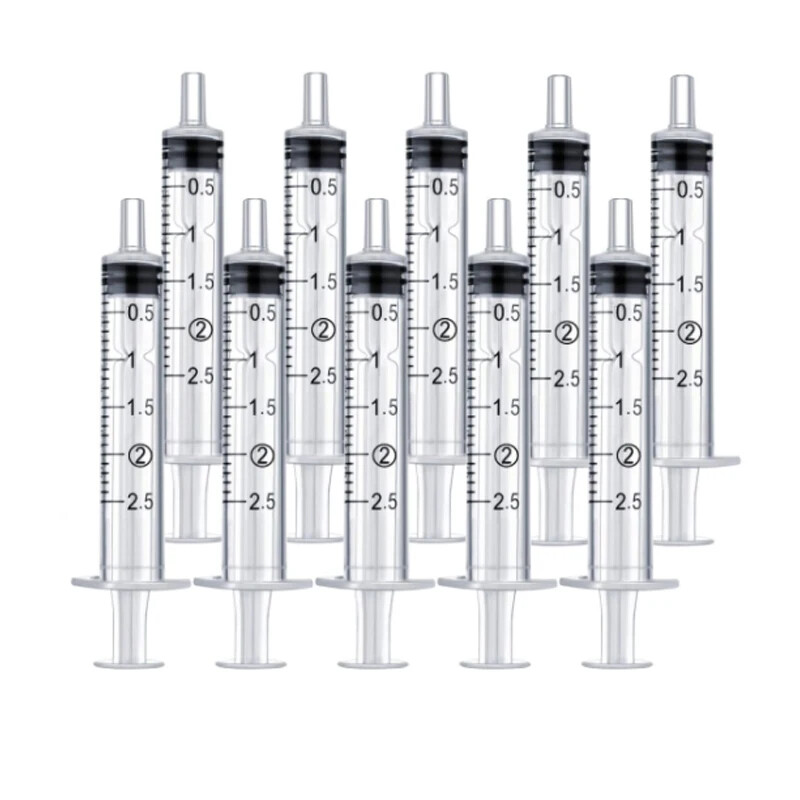 2-20Pcs 1ml-10ml Plastic Reusable Nutrient Hydroponics Syringe For Measuring