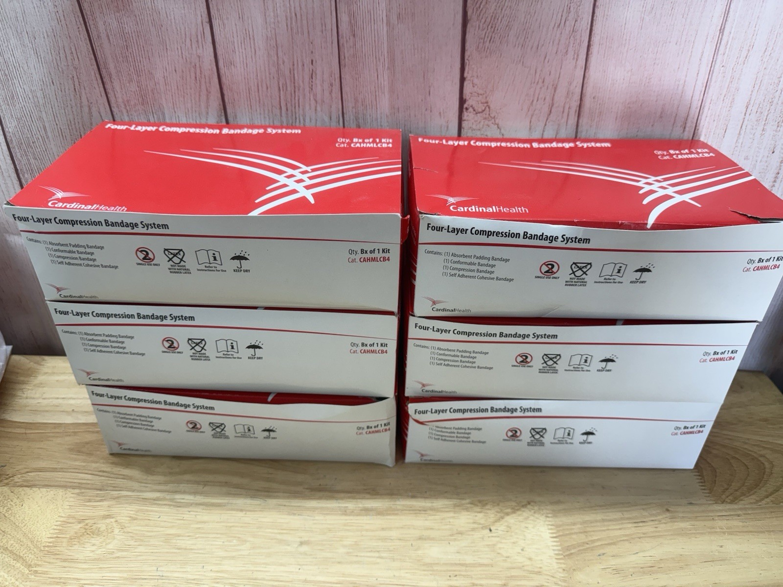 LOT 6X – Cardinal Health Four-Layer Compression Bandage System CAHMLCB4 NIB