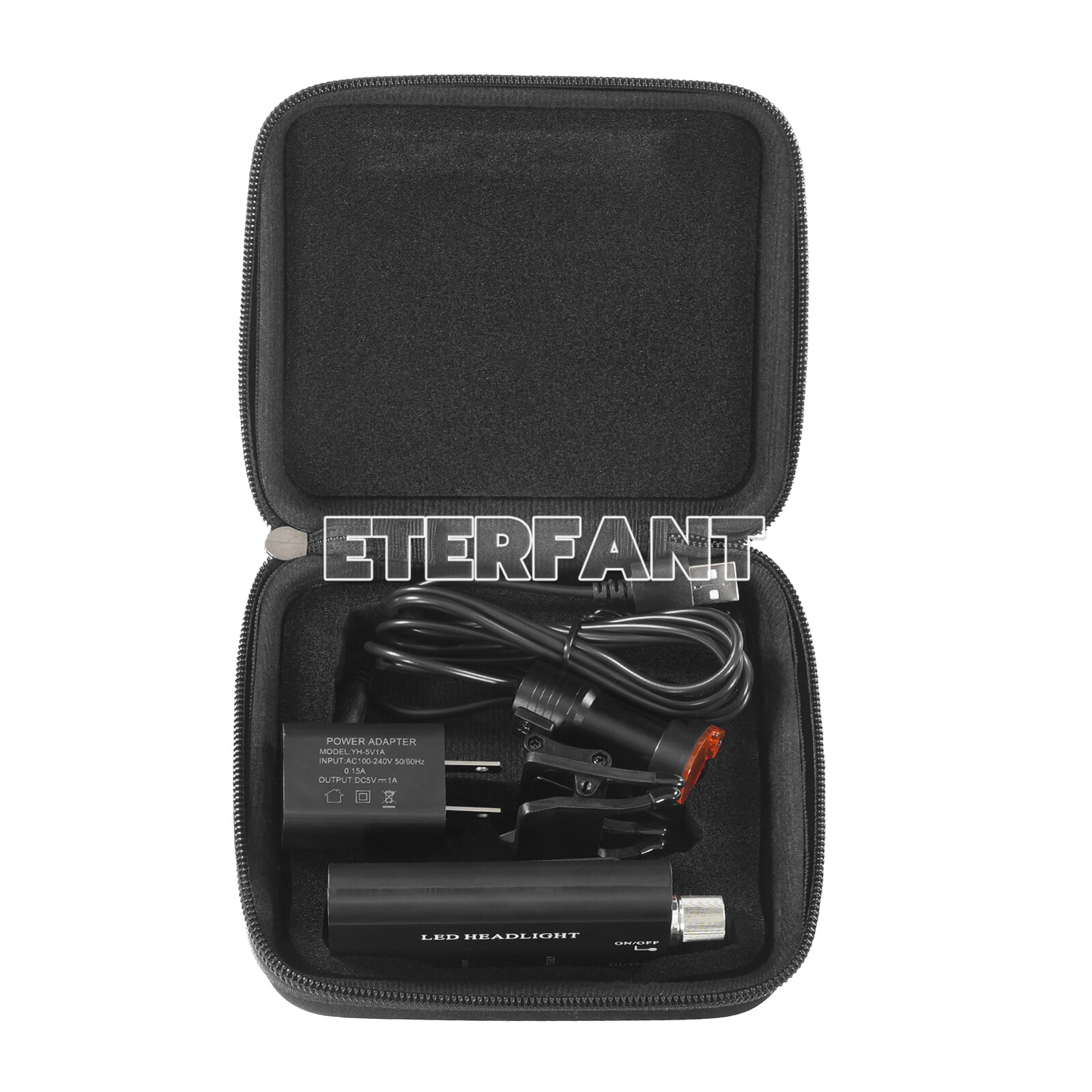 ETERFANT 5W LED Headlight Lamp Dental Metal Clip w/Filter for Binocular Loupe