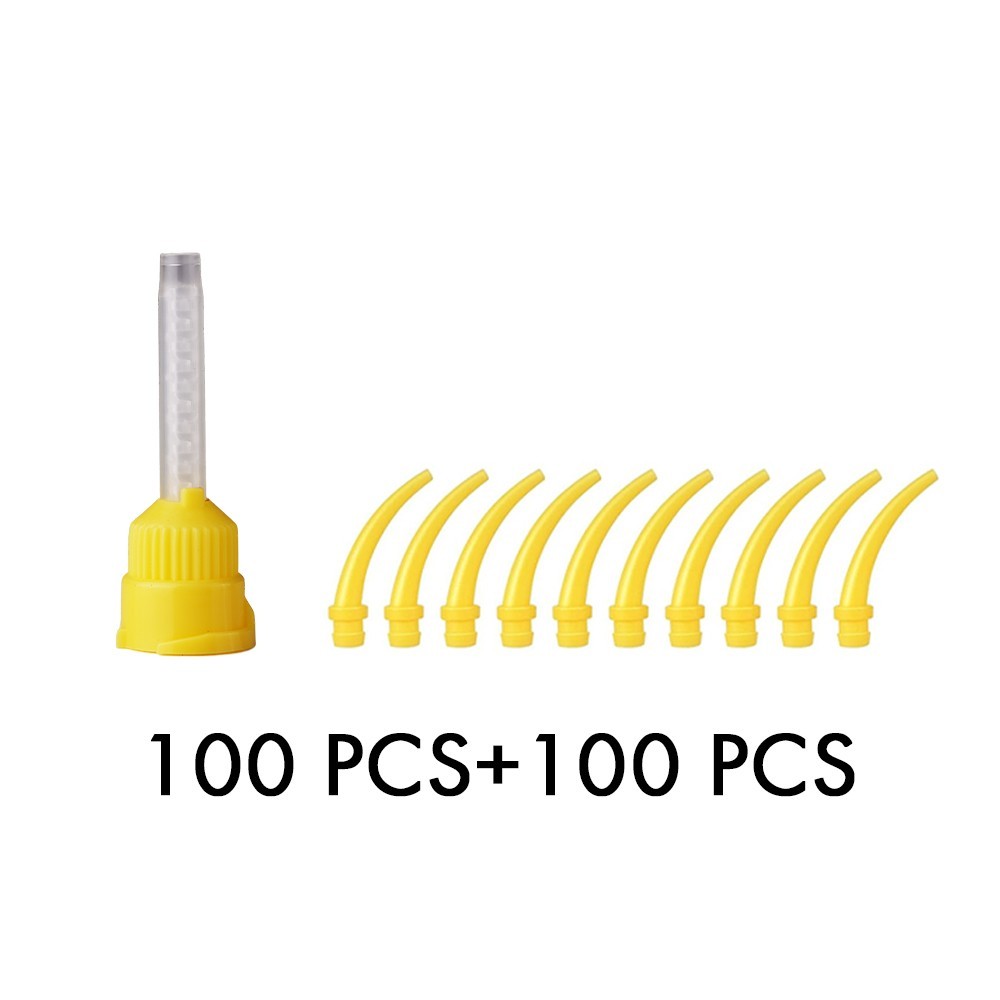 100Pcs Dental Mixing Tips Impression HP Tips 1:1 for Light Body USA