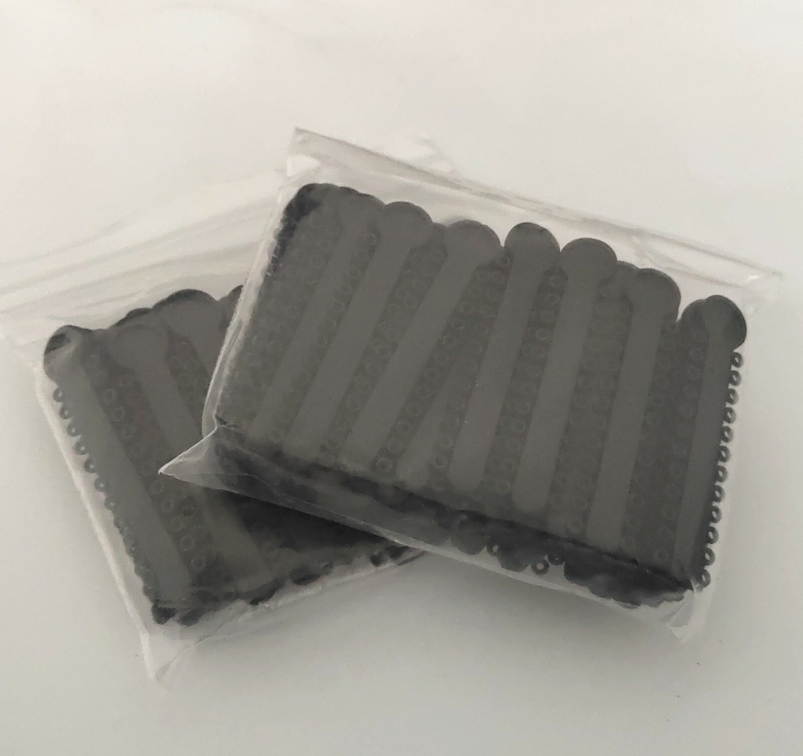 2 Packs Dental Black Color Elastic Ligature Ties Rubber Bands 1008Pcs/Pack