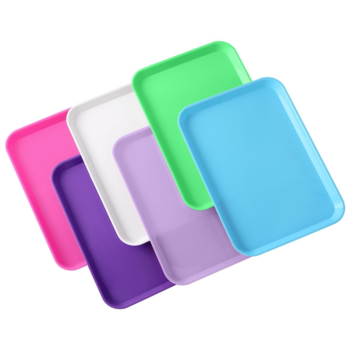 6Colors Dental Flat Set-Up Tray Autoclavable Instrument Procedure Trays
