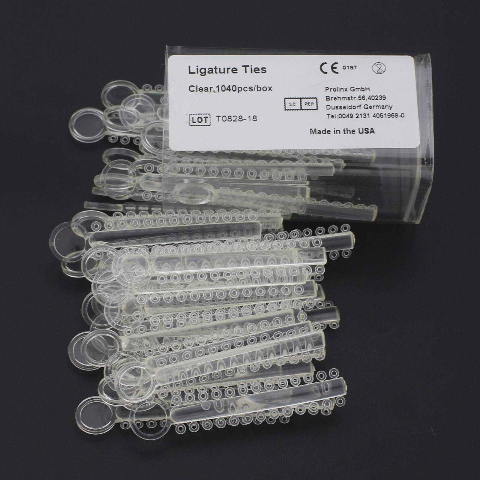 Creative Dental Orthodontic Ligature Tie Transparent Assorted Color 1040pcs/box