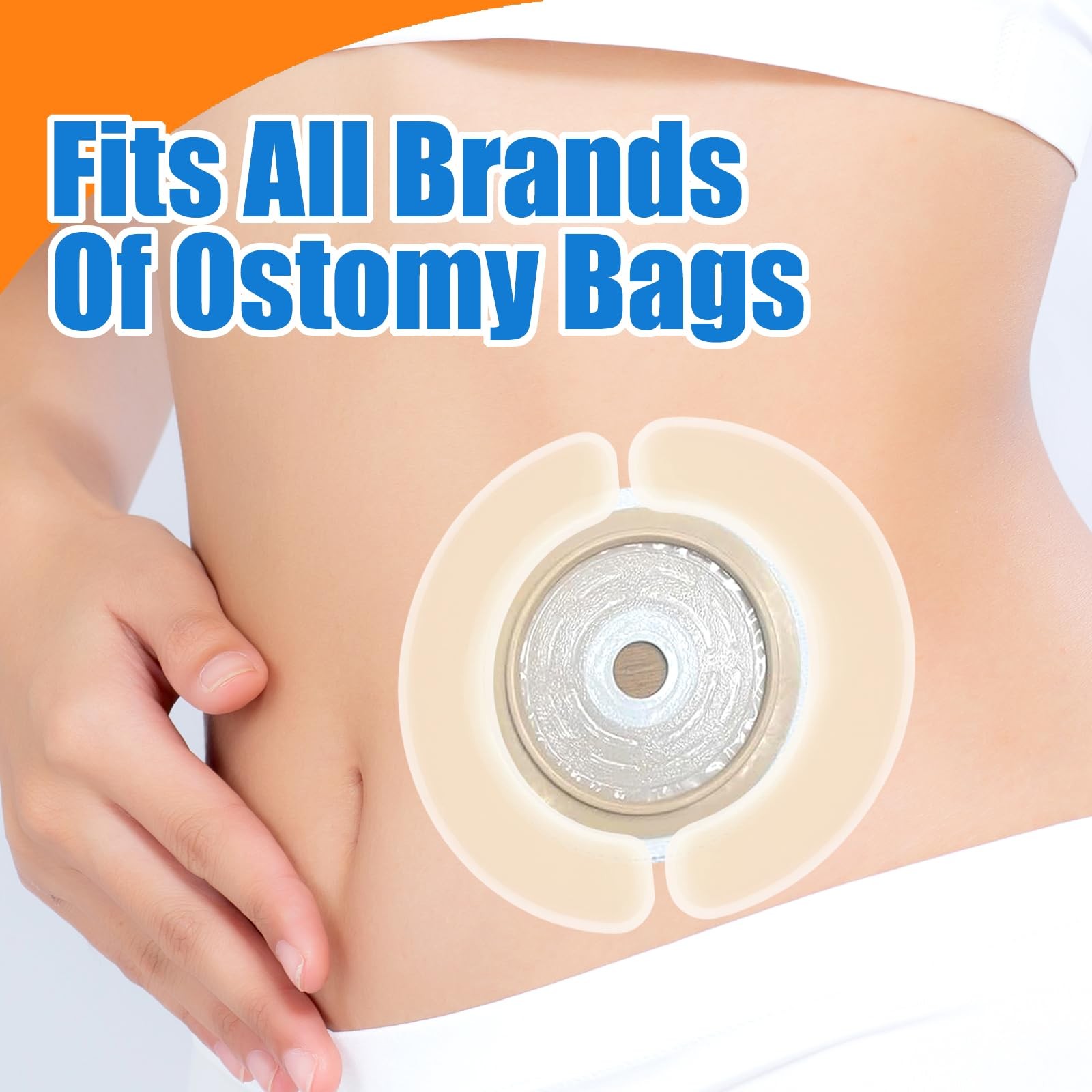 20 Pcs Ostomy Barrier Strips for Leak Protection – Small, Color of Skin