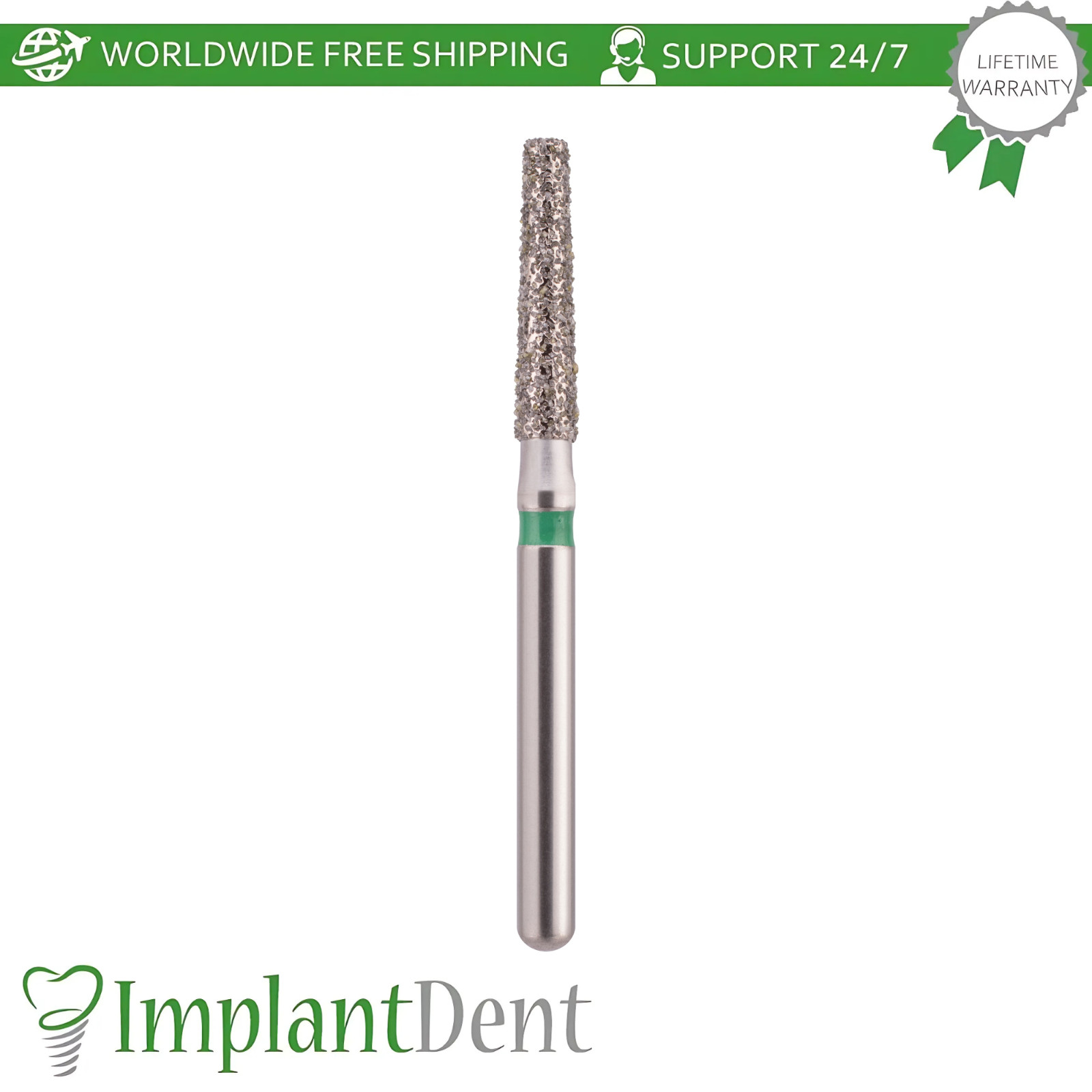 Dental MDT Flat End Taper FG Diamond Burs 172 Crown Preparation Detailed Shaping